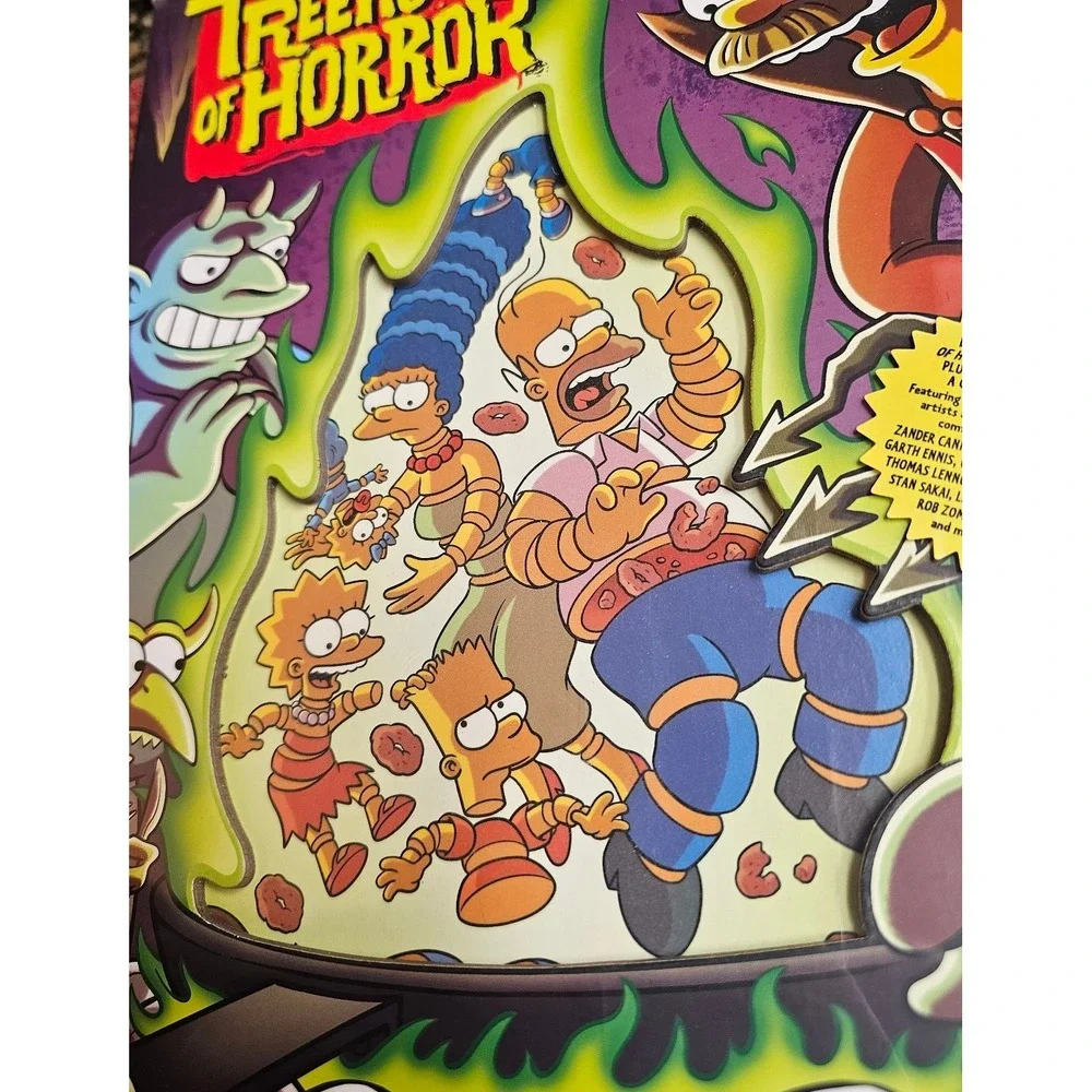 The Simpsons Treehouse of Horror Ominous Omnibus Vol 3 Glow Hardcover Comic Book